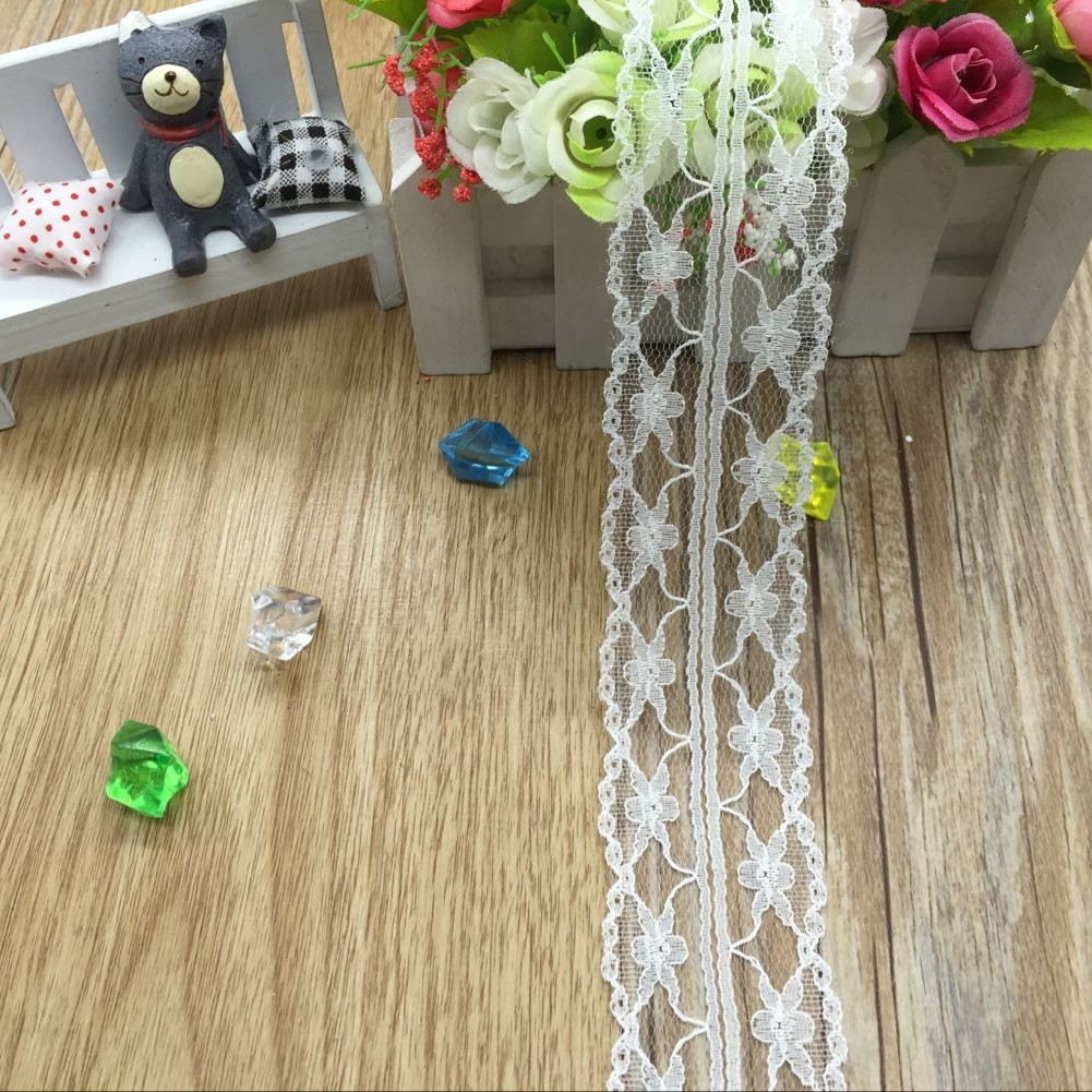 福建蕾丝花边花边服装辅料现货供应229-2#  宽度4.3CM