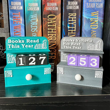 跨境新品 Books Read This Year 个性化书籍带抽屉的柜台书架装饰