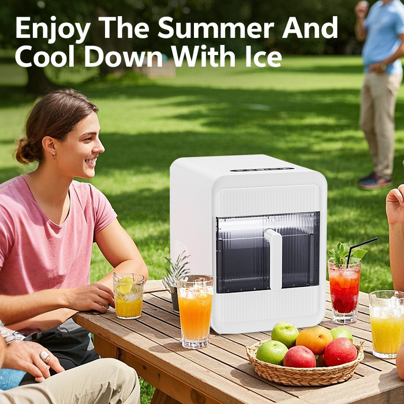 Cross-Border Exclusive 110V Ice Maker Ice Maker Commercial Household Mini All-In-One Ice Making Machine Can Be Customized