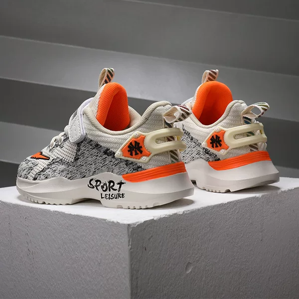 Spring Explosions Children's Coconut Shoes Sports Running Shoes Catwalk Trendy Shoes Men's and Women's Breathable Flying Woven Outdoor Children's Shoes