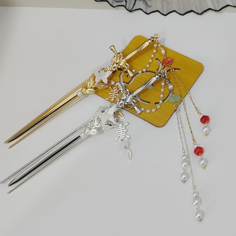 Ancient Style Han Dynasty Sword Hairpin, New Chinoiserie Pull-Out Sword Tassel Hairpin, Retro Super Fairy Hairpin Hairpin Headdress Ancient Style Han Dynasty Sword Hairpin, New Chinoiserie Pull-Out Sword Tassel Hairpin, Retro Super Fairy Hairpin Hairpin Headdress