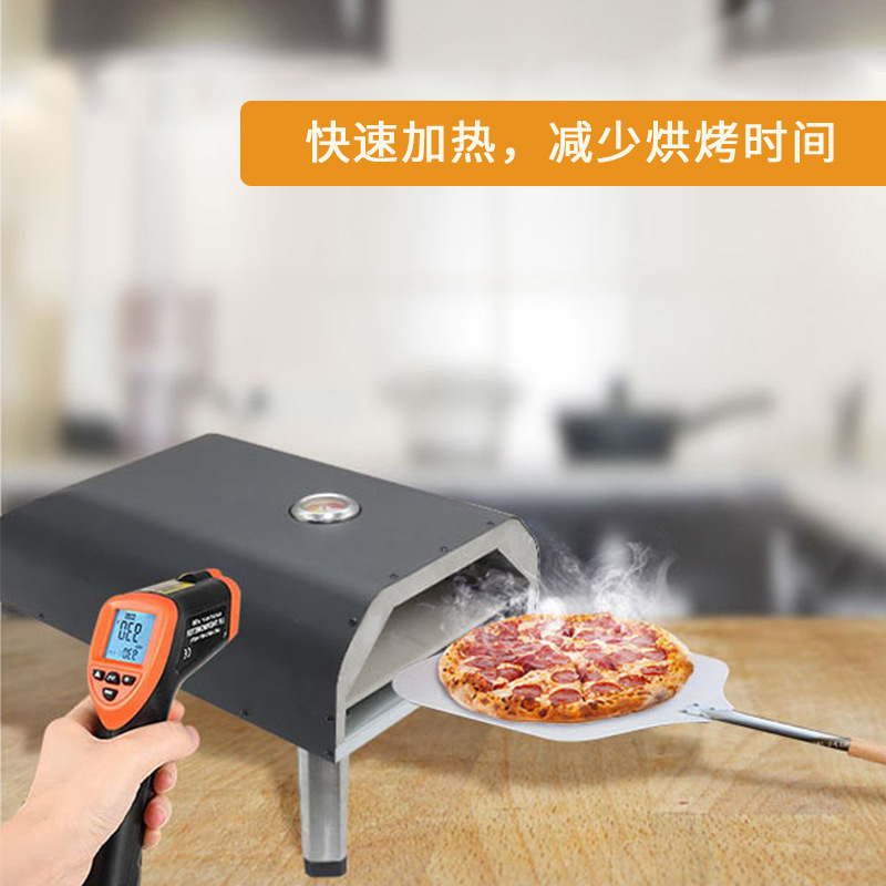 Horno de pizza a gas de 12 pulgadas, portátil para exteriores, con patas plegables, parrilla de pizza a gas, horno de pizza a gas licuado