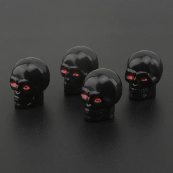Skull black (one set/4 pieces)