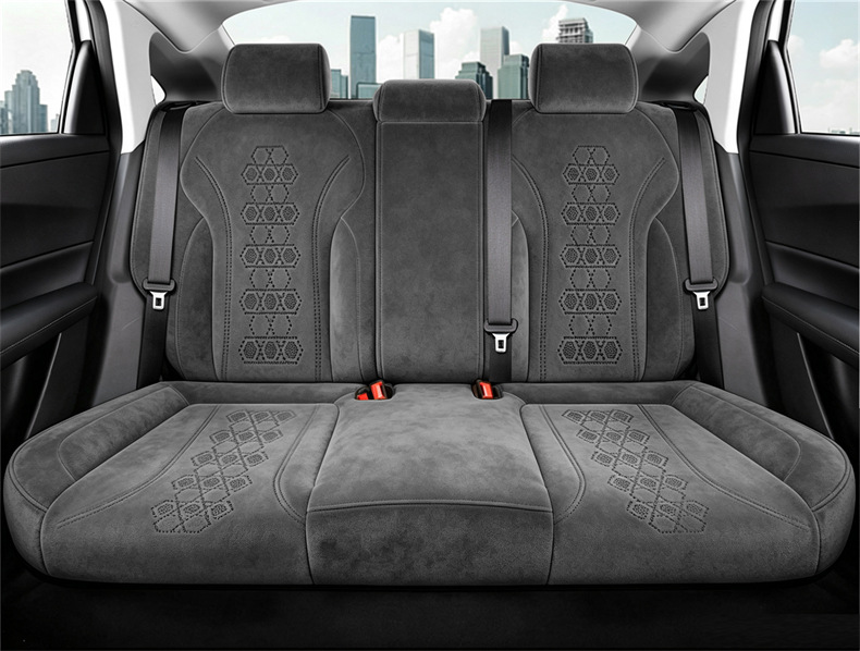 Qiyuan A05 dedicated full-coverage car seat cushion, suitable for all seasons, Rams suede breathable seat cover