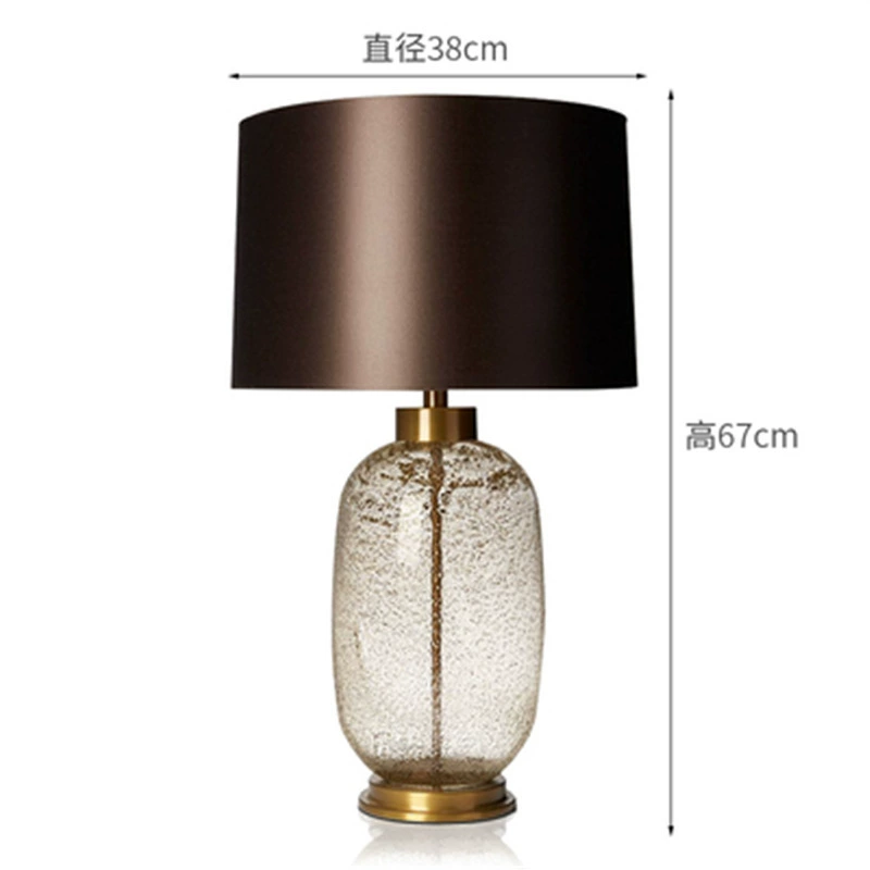 Modern and minimalistic creative blue table lamp for living room, room lantern for bed for hotel