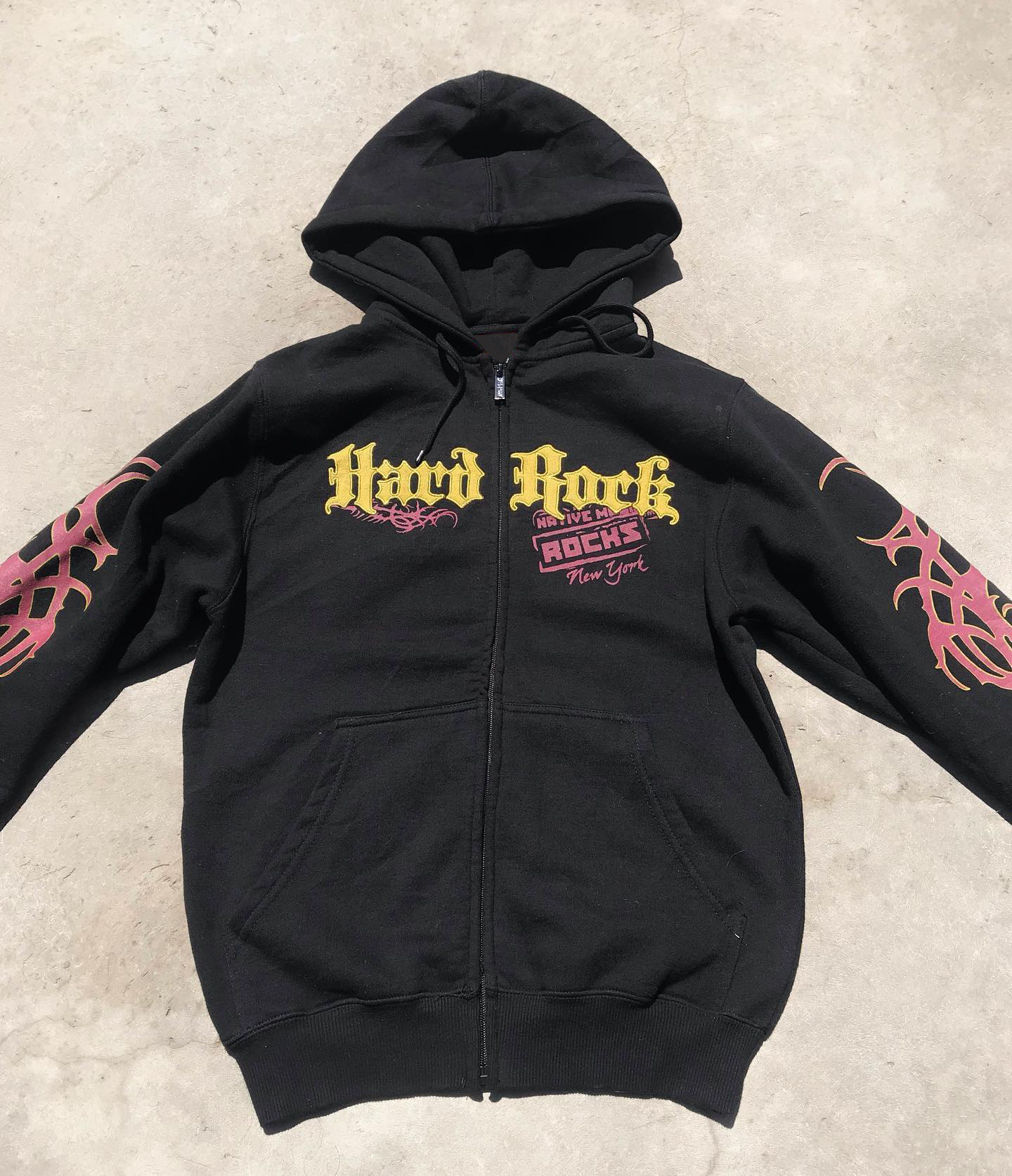 Men's Clothing autumn and winter sweatshirt street retro print embroidery loose plus velvet hooded_voghion.com