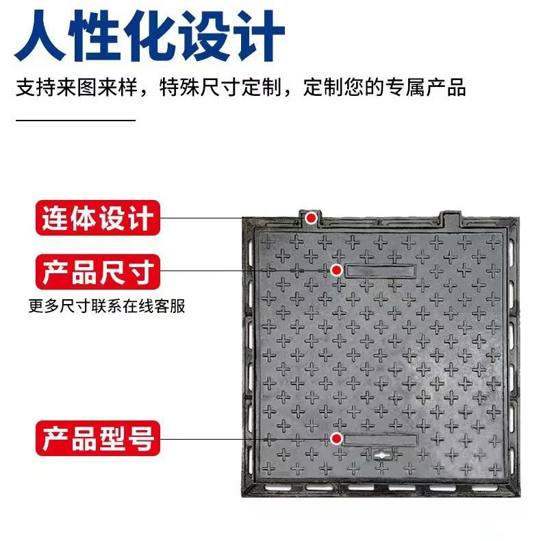 Круглая решетка для дождевой воды с вырезом для дренажа 700, усиленная, для подземного гаража, защита от протечек и перелива.