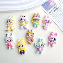 漫画diy樹脂アクセサリー小さなカラブクリーム手作りヘアクリップ携帯ケース靴バックルアクセサリー