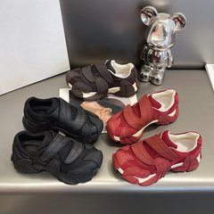 欧货爆款魔术贴八爪鱼老爹鞋女2025秋季洋气透气时尚百搭休闲鞋潮