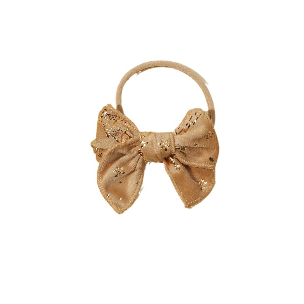 Cross-border New Foreign Trade Children's Hair Accessories Baby Bow Digital Printed Hair Band Christmas Holiday Baby Headband_voghion.com
