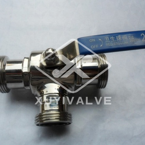 三通阀，不锈钢抛光阀  卫生级阀门