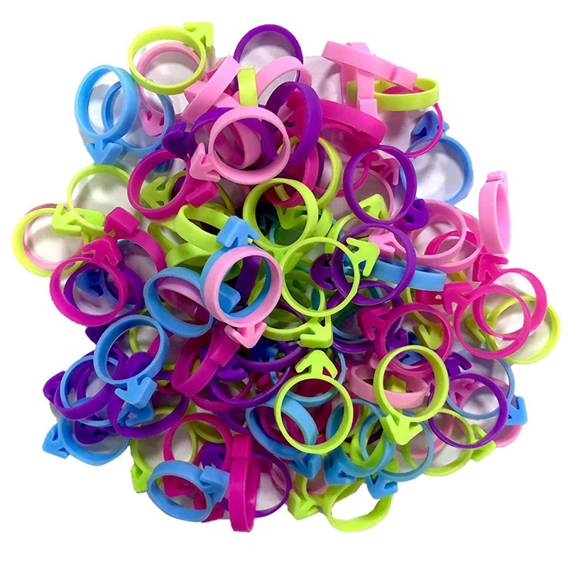 Manufacturer's frosting bag silicone ties, frosting bag fixing rings, sealing rings, binding rings, 5 colors available
