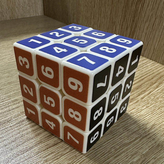 Personalized creative UV mahjong cube third-order digital third-order color cube educational toys