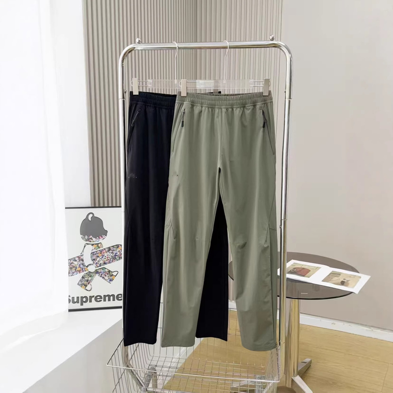 Kaijia Little Sun Cool Quick-Dry Casual Sports Pants with Double Side Zipper Pockets, Sweat-Wicking, Breathable, Versatile Straight-Leg Pants