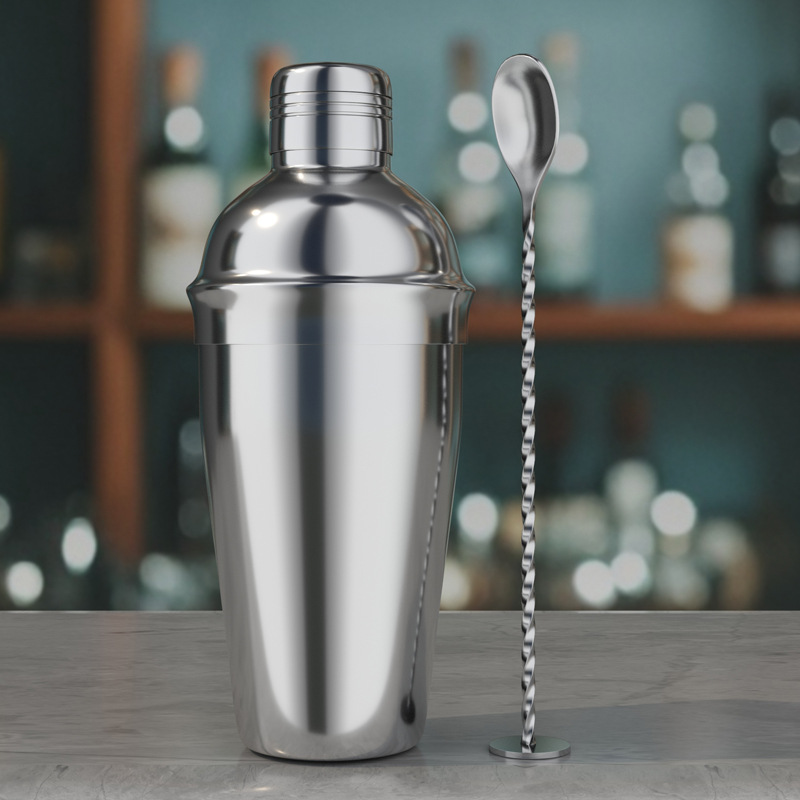 acero inoxidable shaker de mano batida mano limón té barra de cóctel herramientas barra cuchara batida francesa