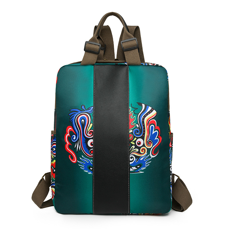 Mochila con Estampado de Leopardo de Tela Oxford para Viajes y Escuela