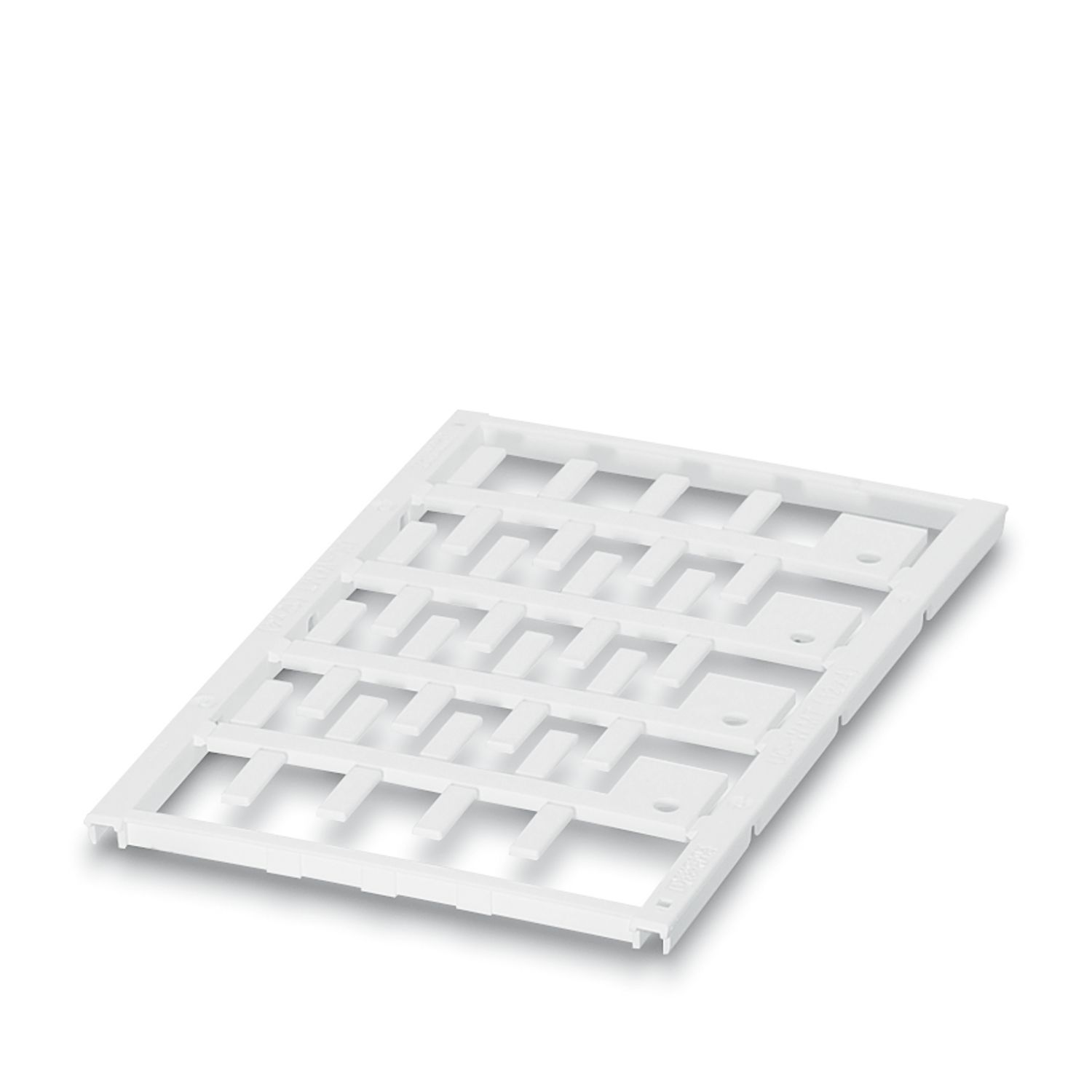 双层标识套管用塑料标识片，可打印标识品，白色标签片LS 15*4WB