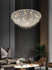 Crystal pendant, modern and minimalistic ceiling lamp for living room for bedroom, hotel room design lights, light luxury style