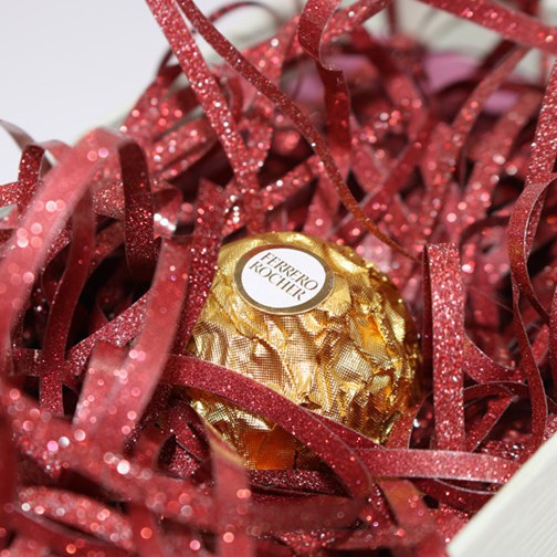 Glitter caja de regalo de plata caliente de la decoración de la boda de relleno caja de dulces DIY papel desmenuzado de seda