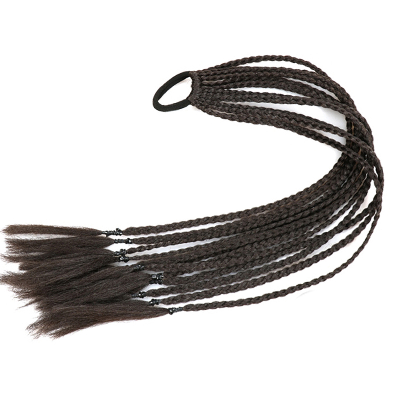 Inventario al por mayor colorido trenzas de tres hebras africanas trenzas sucias trenzas de caballo recogidas en stock Inventario