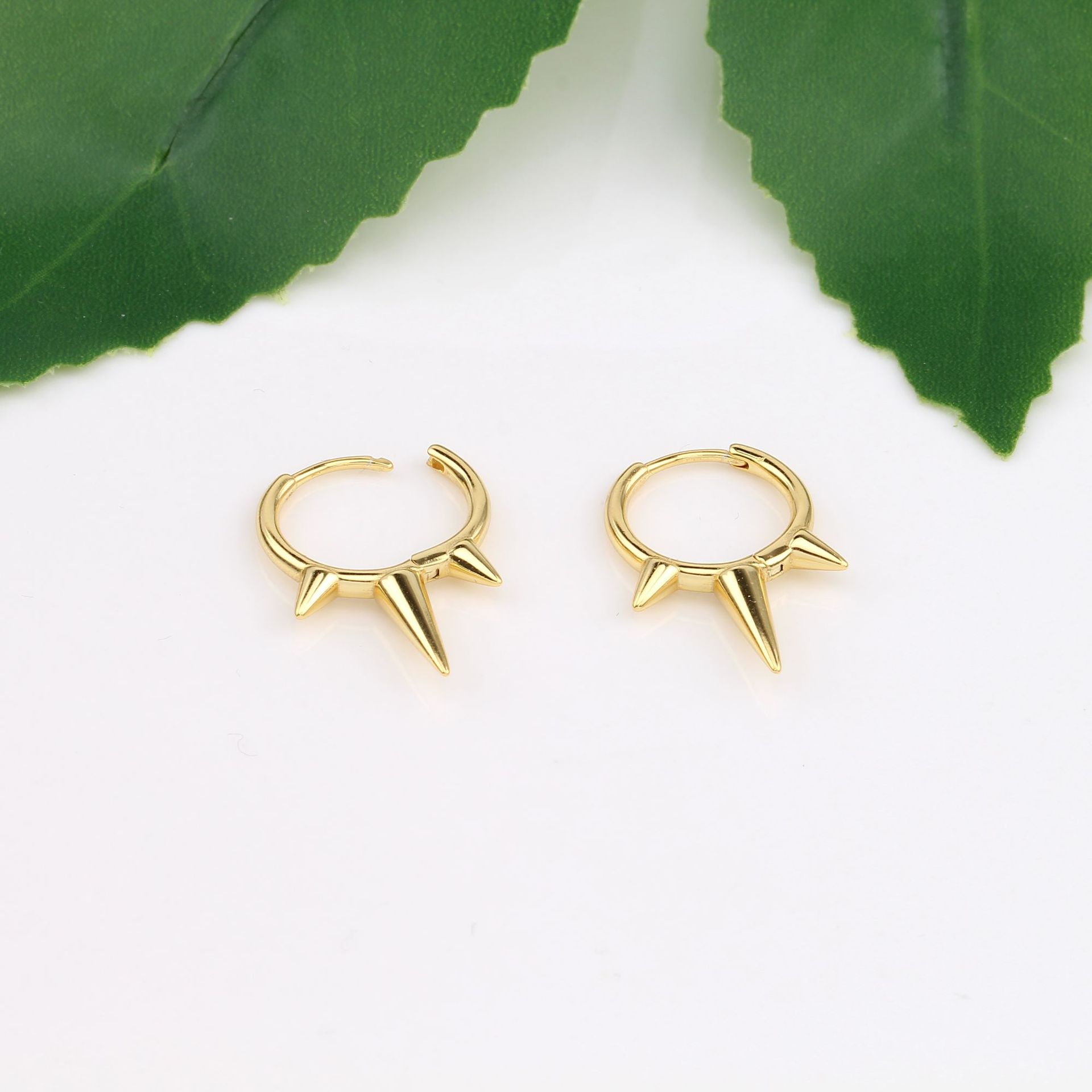 Geometric Pattern Women'S Gender 1 Pair 925 Sterling Silver Geometric Earrings