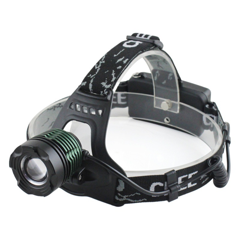Fábrica al por mayor T6 faro giratorio zoom fuerte luz LED pesca luz puesto recargable L2 faro suministro transfronterizo