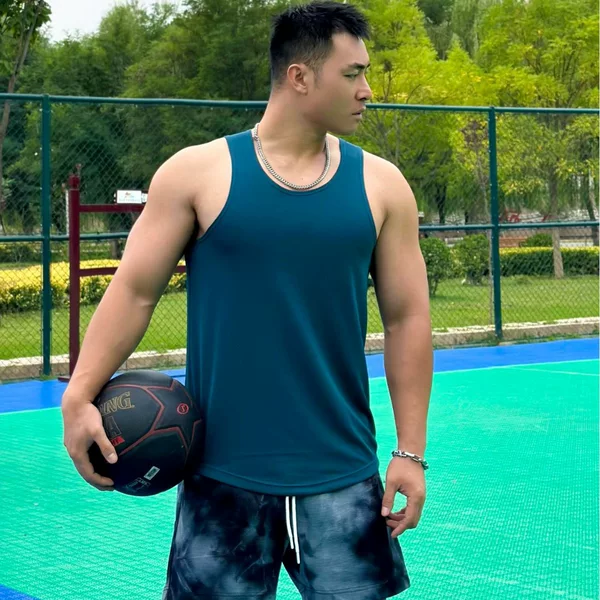 Sports Men's Fitness Vest quick-drying breathable track and field marathon running basketball jersey sleeveless top diy
