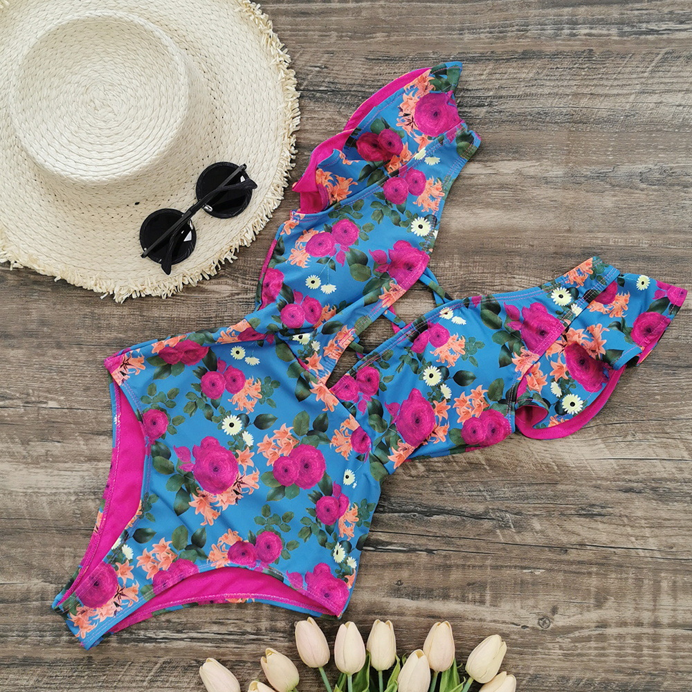 Women'S Gender Elegant Style Women's Elegant Ditsy Floral 1 Piece One Piece