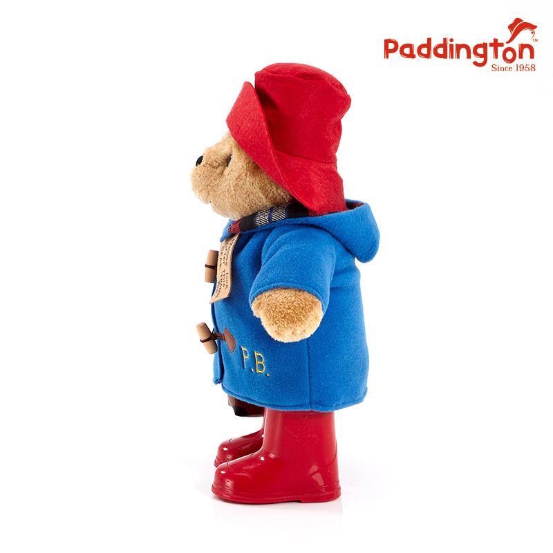 英国帕丁顿熊paddington小红帽电影原版大号毛绒手提箱玩偶礼物|undefined