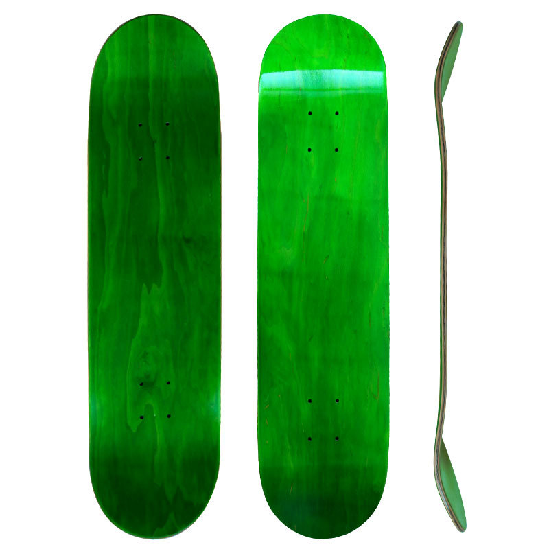 Professional skateboard with two curved ends on four wheels for…