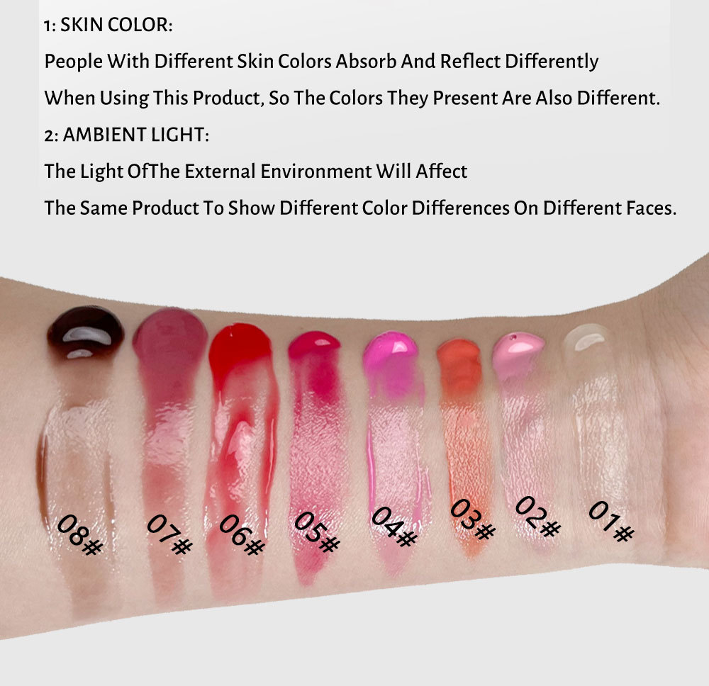 Julystar's best-selling Lip Moisturizing Fruit-flavored Lip Gloss 4-tube Set, Lip Gloss Moisturizing and Hydrating Lip Oil Makeup undefined