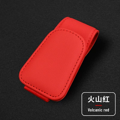 microfiber car glasses clip | Car Glasses Clip/Bill Clip - red