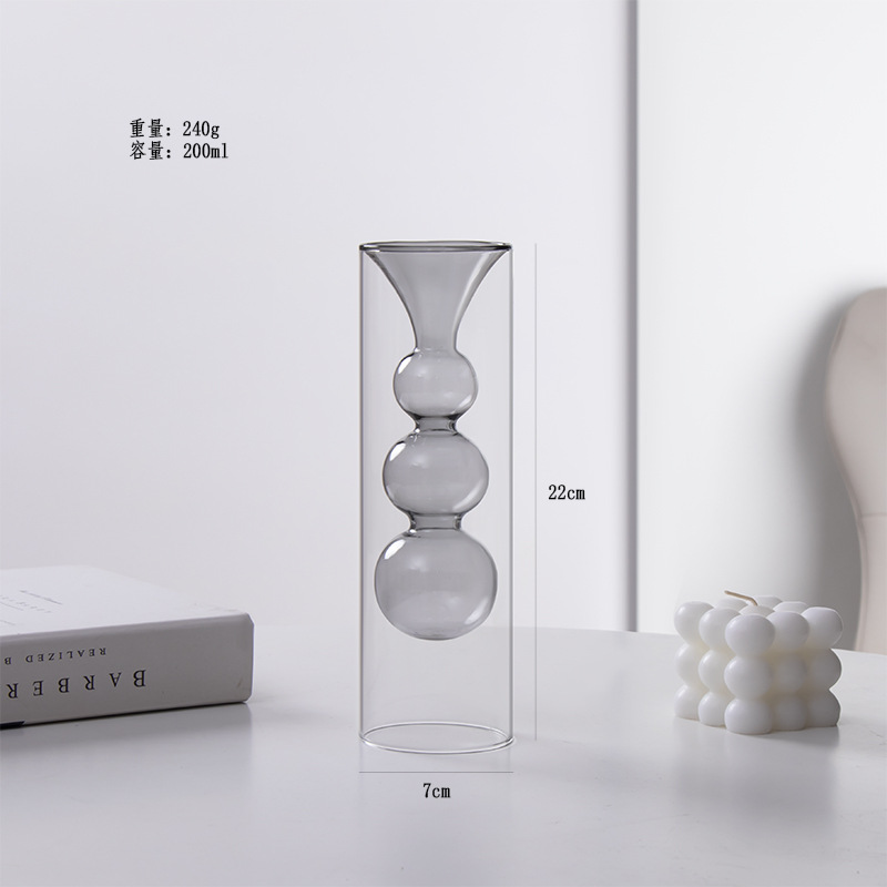 Tubo recto de tres capas de calabaza gris