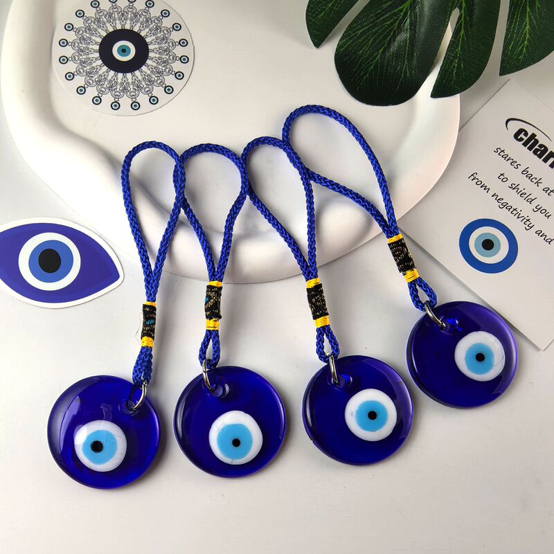 Eye Pendants, Devil's Eye Pendants, Glass Crafts Wall Decorations, Cross-Border Foreign Trade Supply Keychains