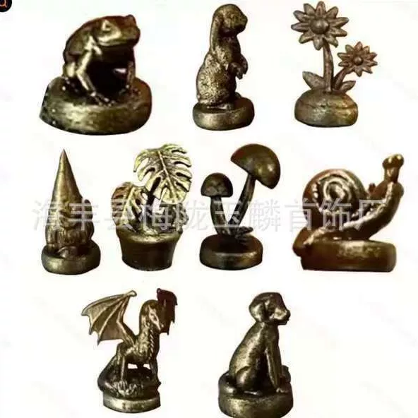 Micro-landscape Simulation Animal Small Ornaments on Cross-border New Hinge Brass Crafts Ornaments Home Ornaments