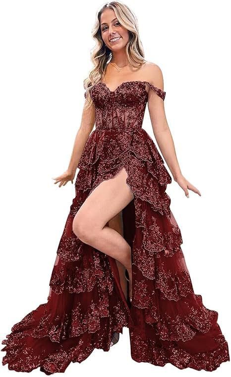 2026 al por mayor amazon nuevo vestido de noche floral vestido de lentejas largo vestido de vestido sexy europeo y americano