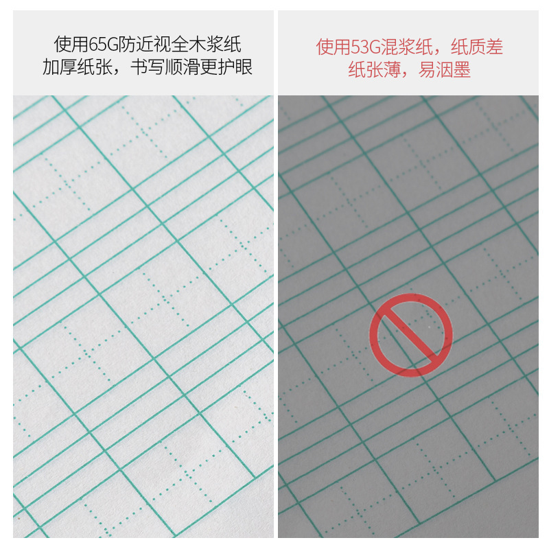 Al por mayor xianyang Feiyi Wenhai libro de tareas unilateral libro de matemáticas 1632 pinyin estudiantes de caracteres honda