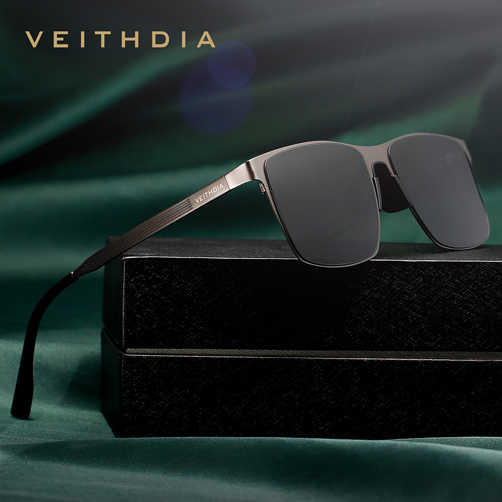 Gafas de sol polarizadas de nailon de alta definición de acero inoxidable elástico de marco para hombre, protección UV, transmisión en vivo transfronteriza 8226