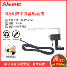收音机天线外置高增益18dBi有源5V 12V汽车车载数字收音机DAB天线