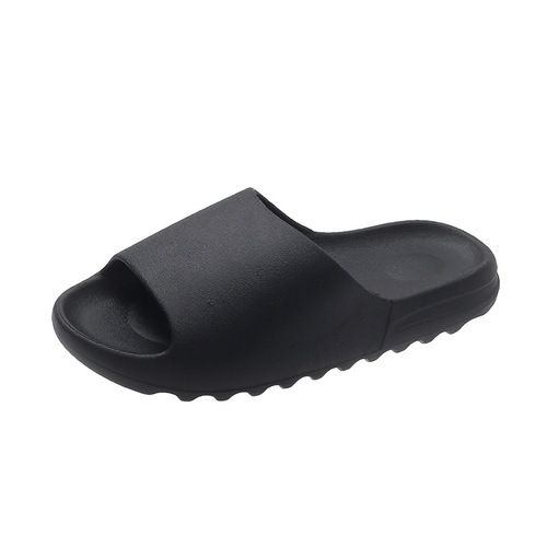 Summer New Slides Men's Anti-Slip Simple Solid Color Slides Women's Couple Home Outdoor Wear Treadmill Sensation Coconut Shoes