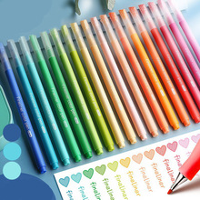 軟頭彩色手賬筆考研做筆記標記筆學生大容量彩色記號筆藝繪筆批發