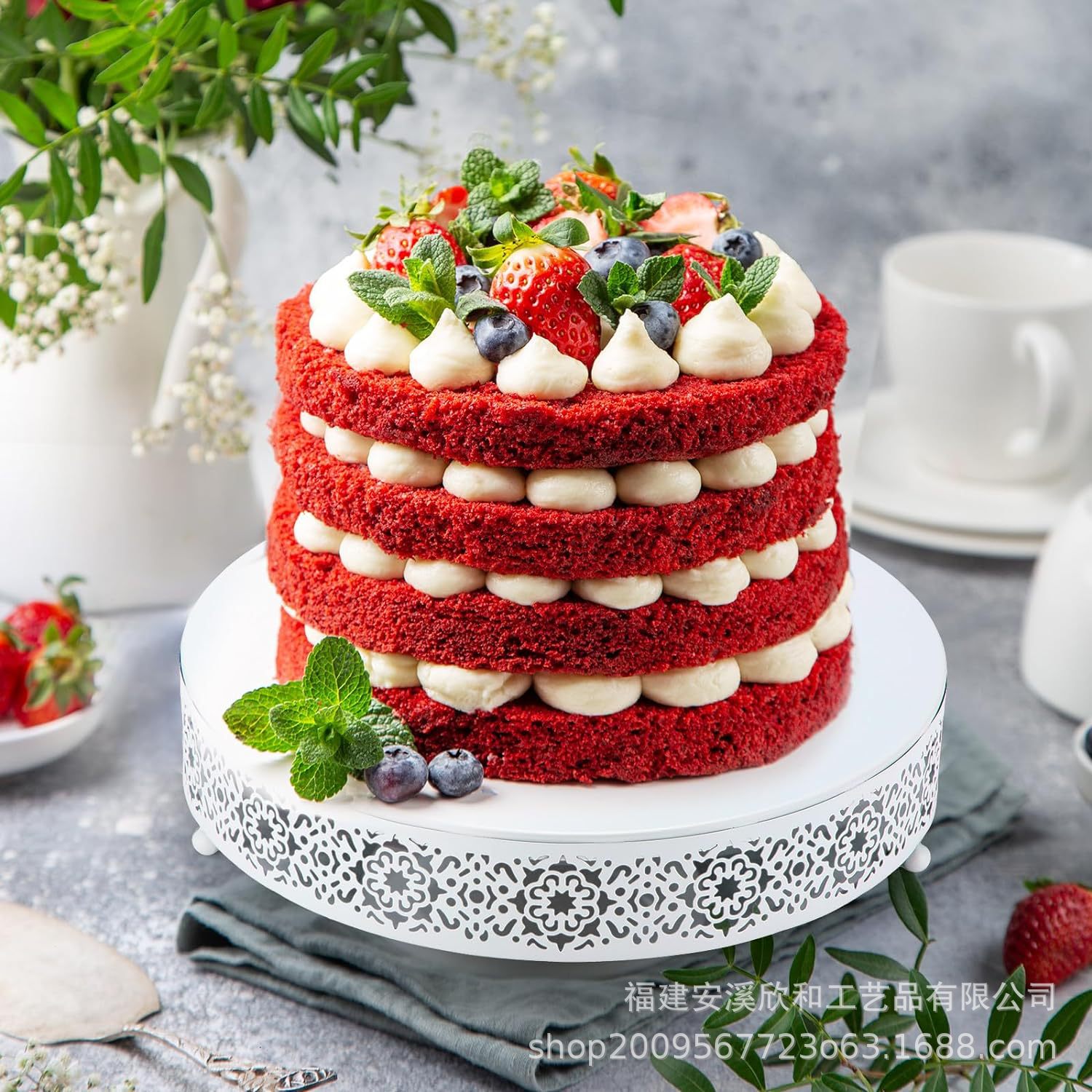 Creativo estilo europeo oro hueco estante de pastel de boda props mesa de postres decoración de postres tienda de postres refrigerio combinación de estante de pastel