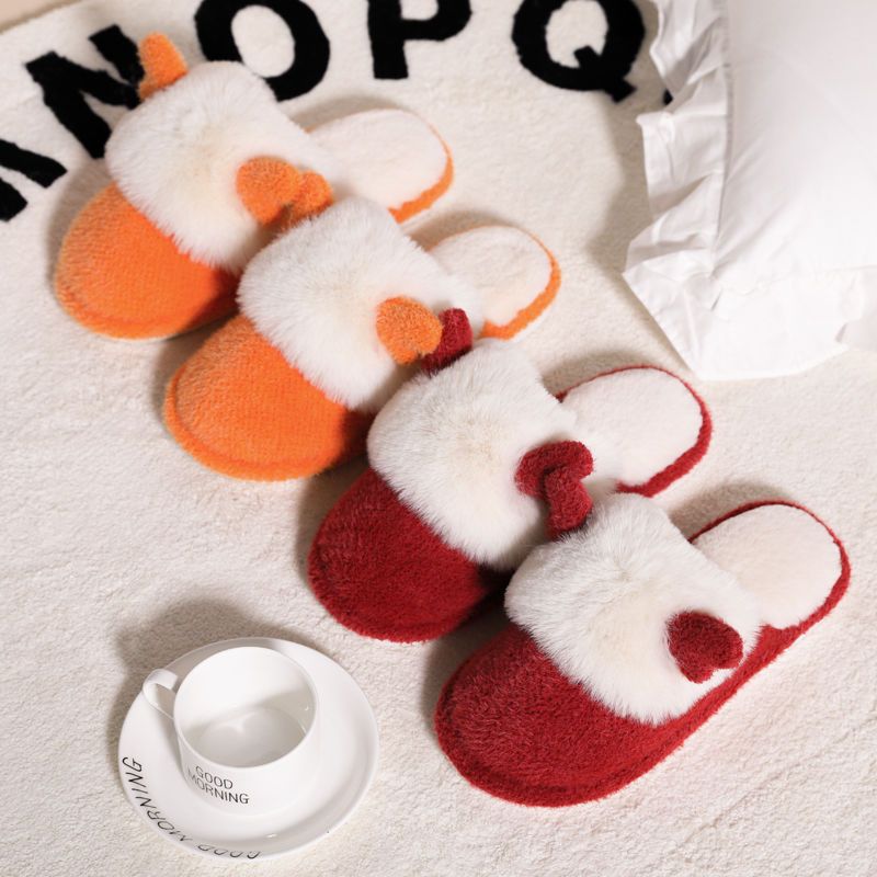 Femme velours polaire bout ouvert automne printemps extérieur thermique léger lavable en Machine respirant maison chaussures pantoufles_voghion.com