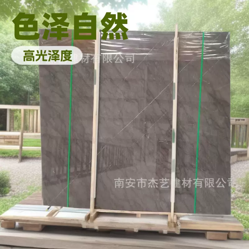 奢豪灰天然大理石楼梯踏步家用别墅洋房复式楼梯厂家大理石板批发