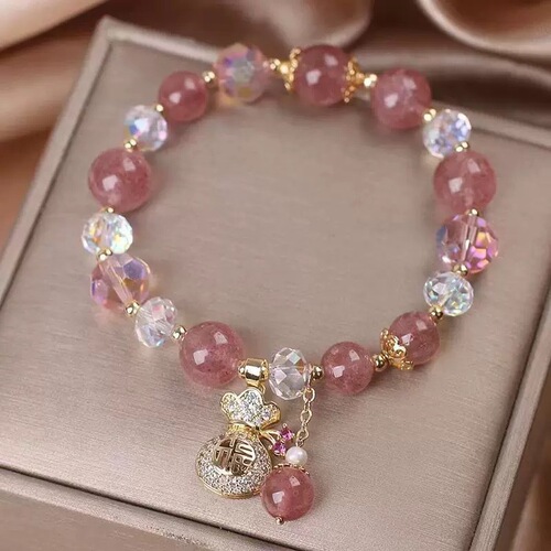 2025 New Bead Wholesale Beaded Bracelet for Women, Simple and Fashionable Crystal Bead Bracelet, Gift for Classmates and Best Friends