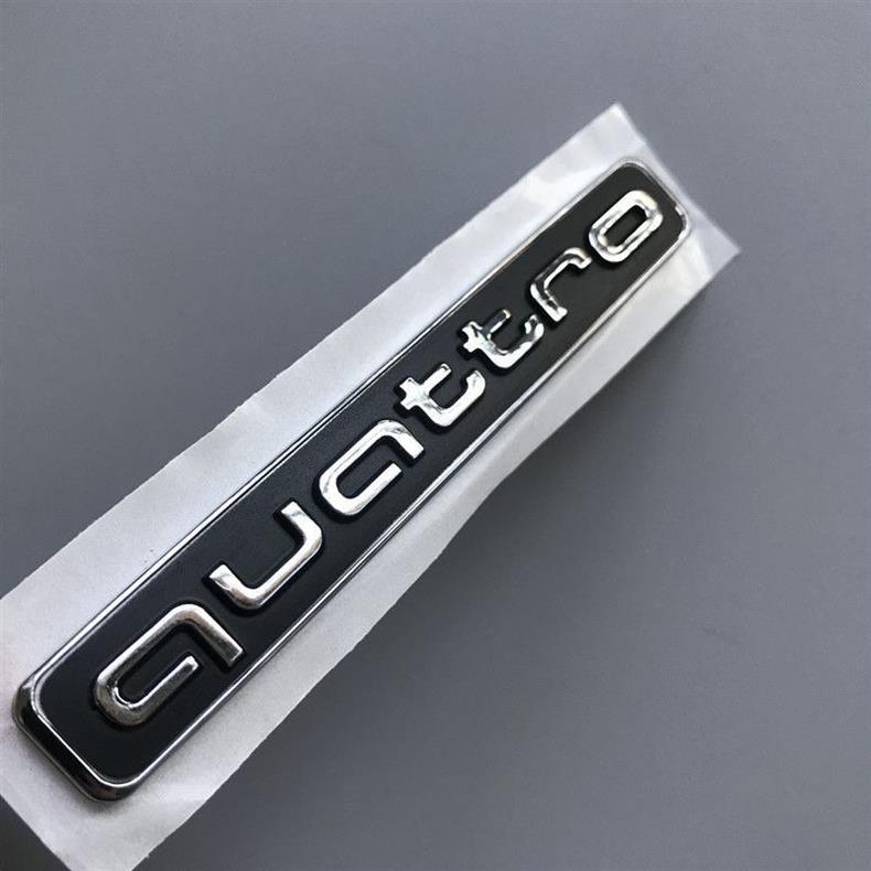 Suitable for Audi rear lettering and four-ring emblem, A6L, A4L, A8L/Q3/Q5/Q7 rear lettering and car emblem