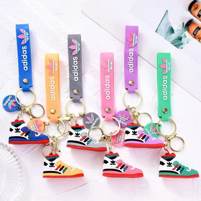New Anti-Real Adidas Shoe Mold Soft Rubber Keychain 3D Basketball Shoe Keychain Small Gift Wholesale