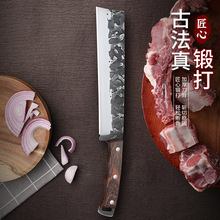 户外刀野外露营钓鱼砍树砍柴刀老式手工锻打户撒轨道钢开路开山刀