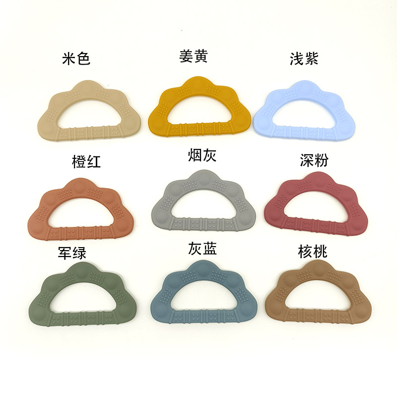 Mordedor alimentos grado lindo animal de dibujos animados serie silicona teether bebé dentición molares calmante Juguetes