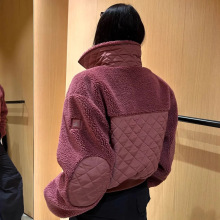 Al*yb高版本2025秋冬新款羊羔毛经典短款保暖立领无帽休闲外套女